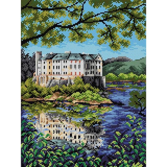 Orchidea Gobelin canvas for halfstitch without yarn Castle Orlik